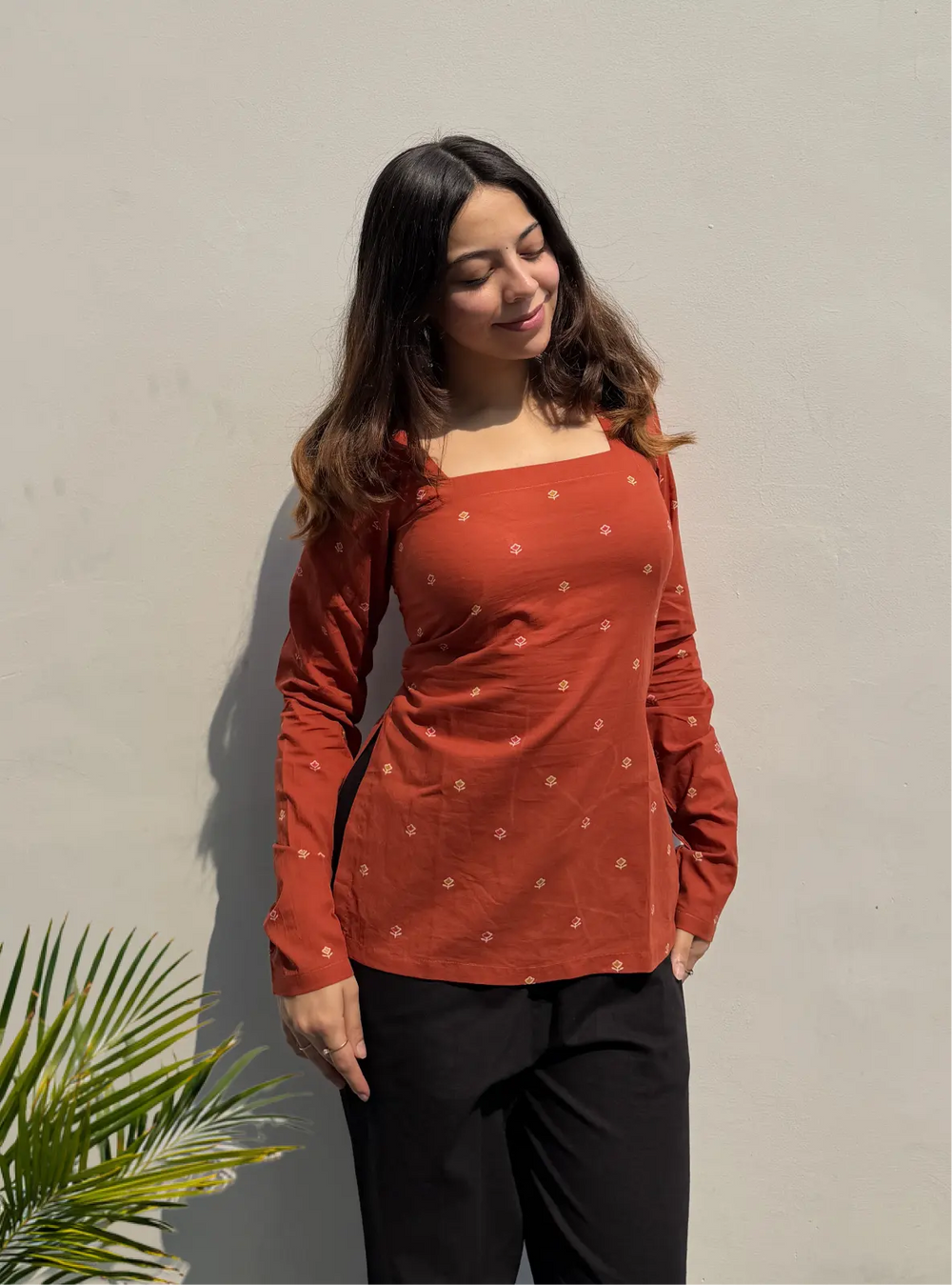 Classy Square Neck Corset Back Kurti