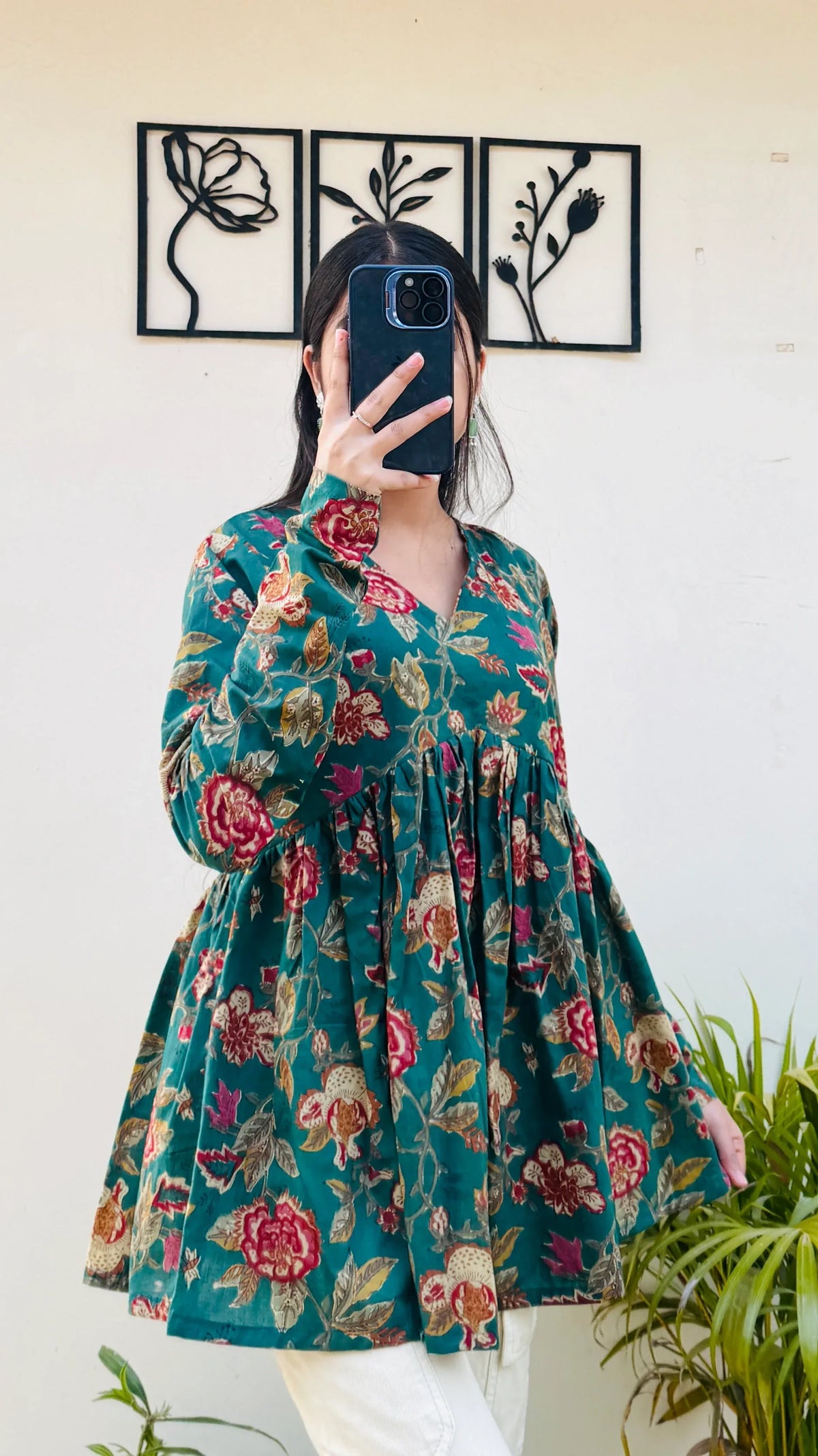 Beutiful Pure Cotton Peplum Kurti