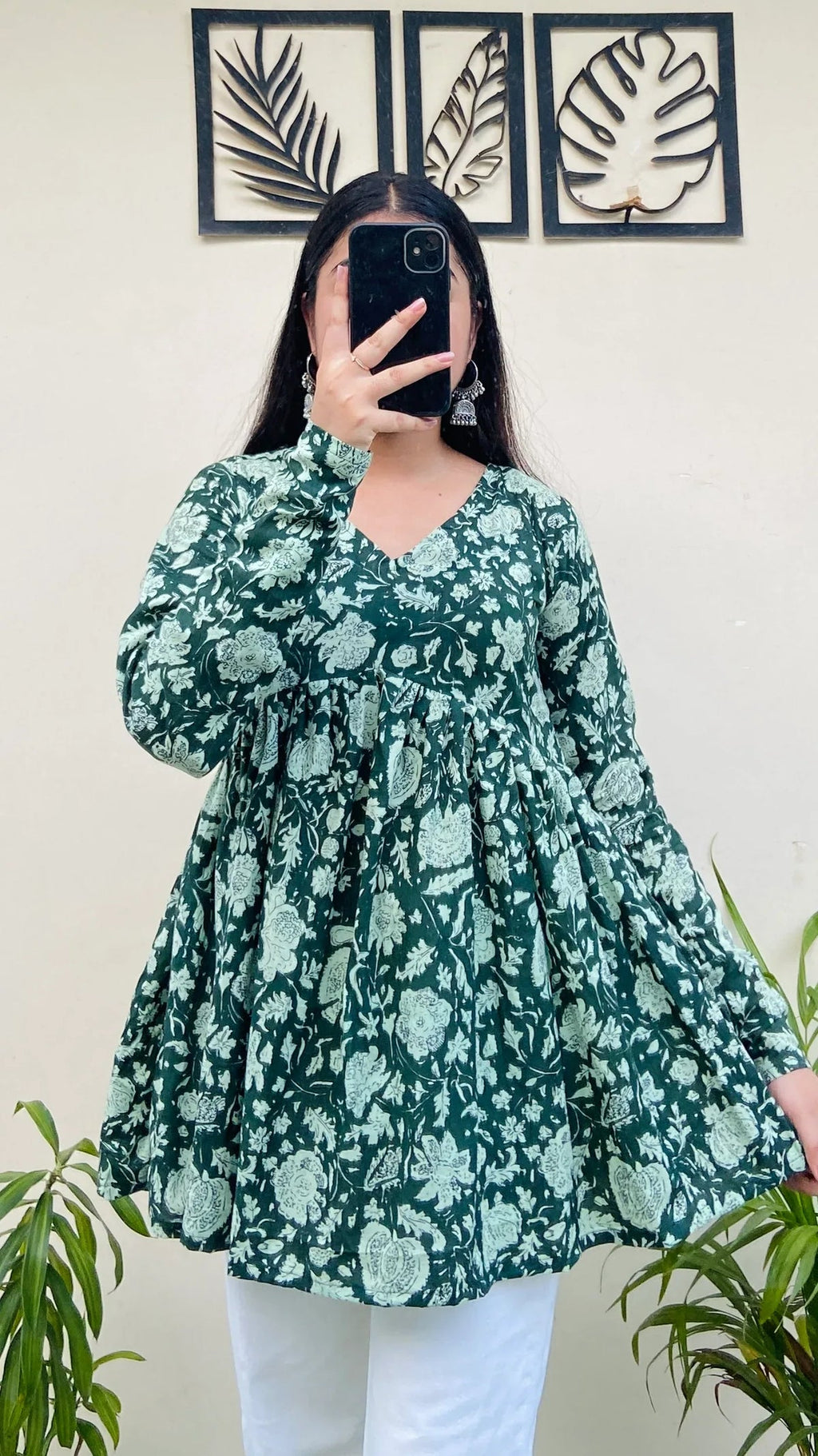 Beutiful Pure Cotton Peplum Kurti
