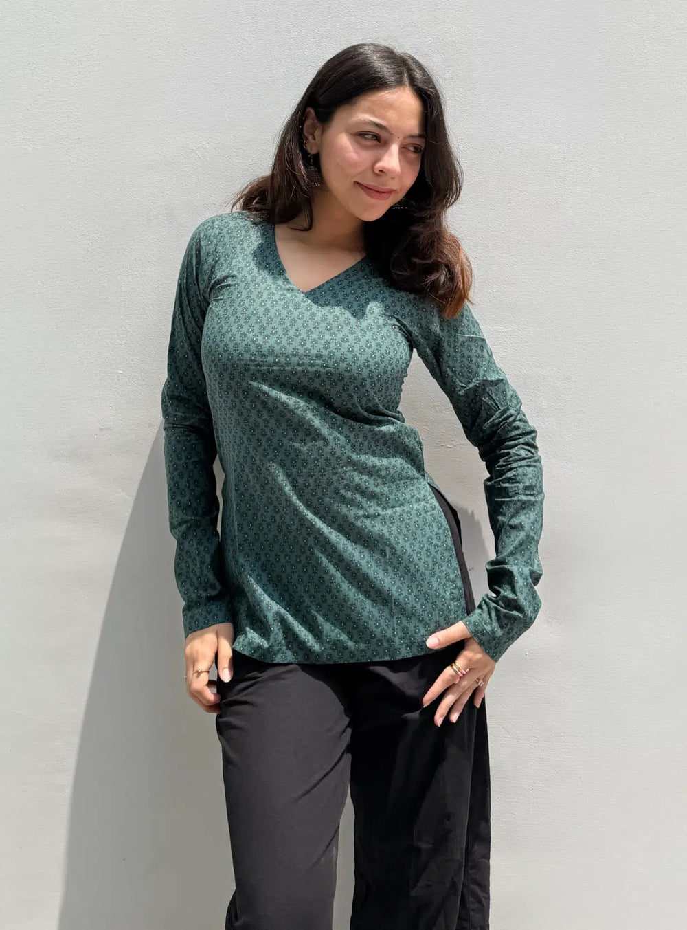 Beutiful V Neck Kurti