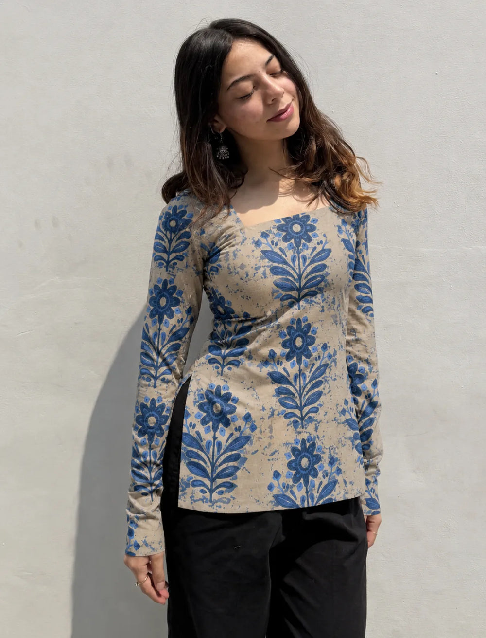 Trending Square Neck Corset Back Kurti