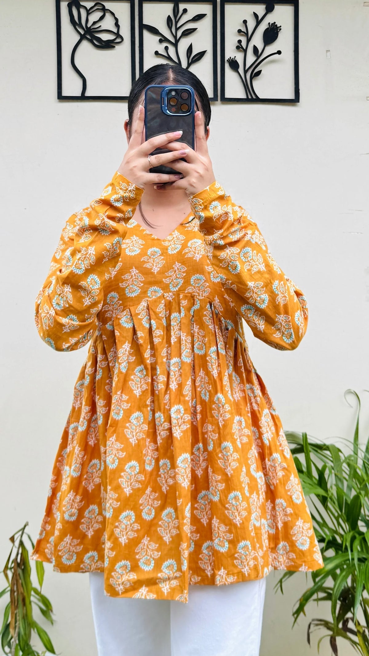 Trendy Pure Cotton Peplum Kurti