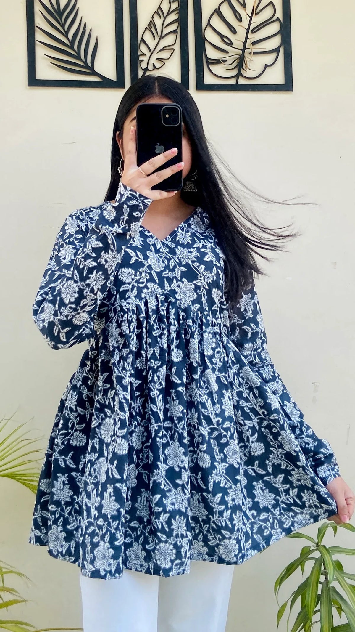 Trendy Pure Cotton Peplum Kurti