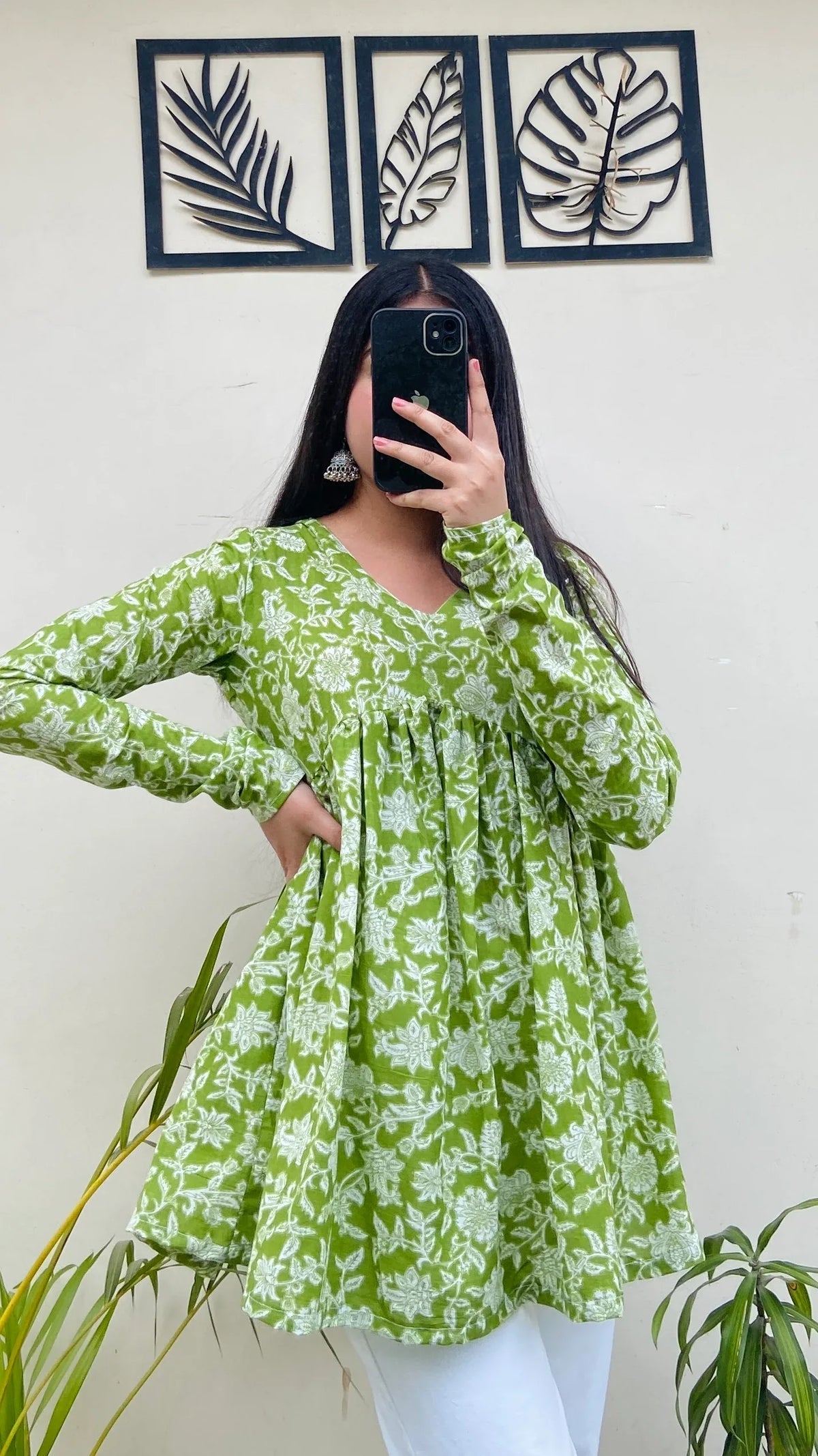 Beutiful Pure Cotton Peplum Kurti