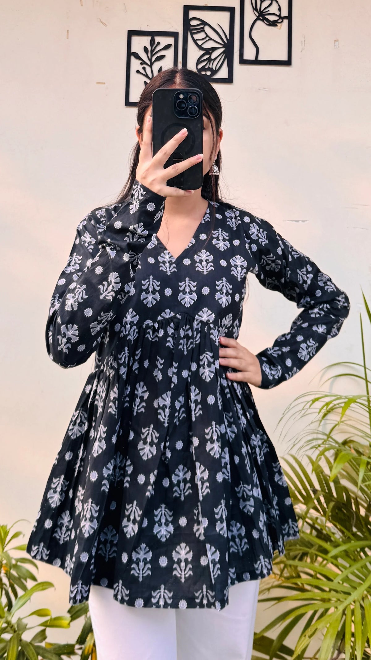 Trendy Pure Cotton Peplum Kurti