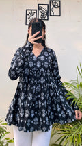 Trendy Pure Cotton Peplum Kurti