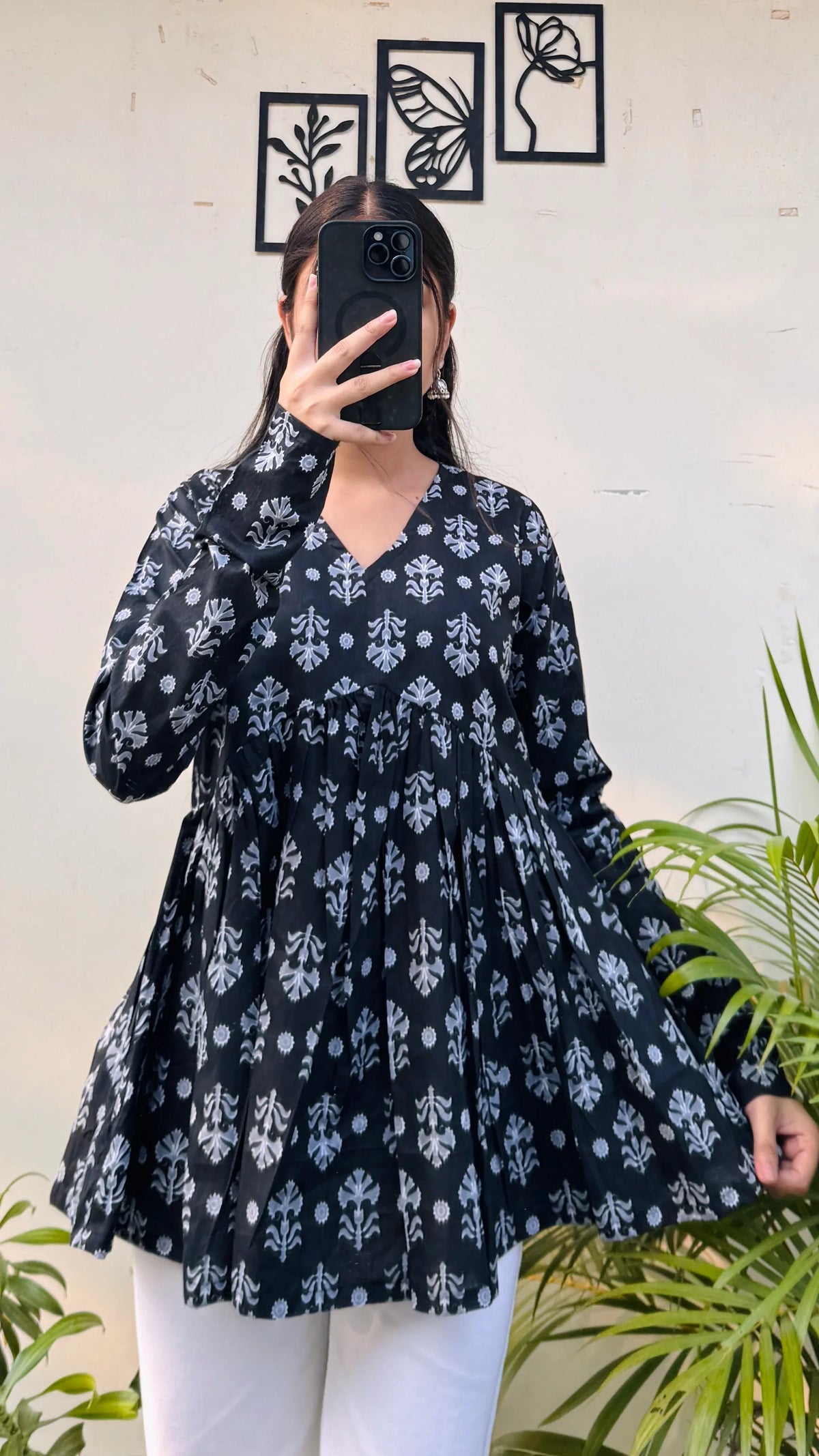 Trendy Pure Cotton Peplum Kurti