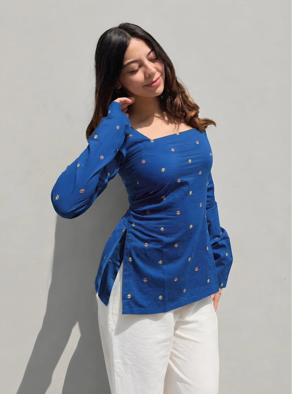 Trending Square Neck Corset Back Kurti