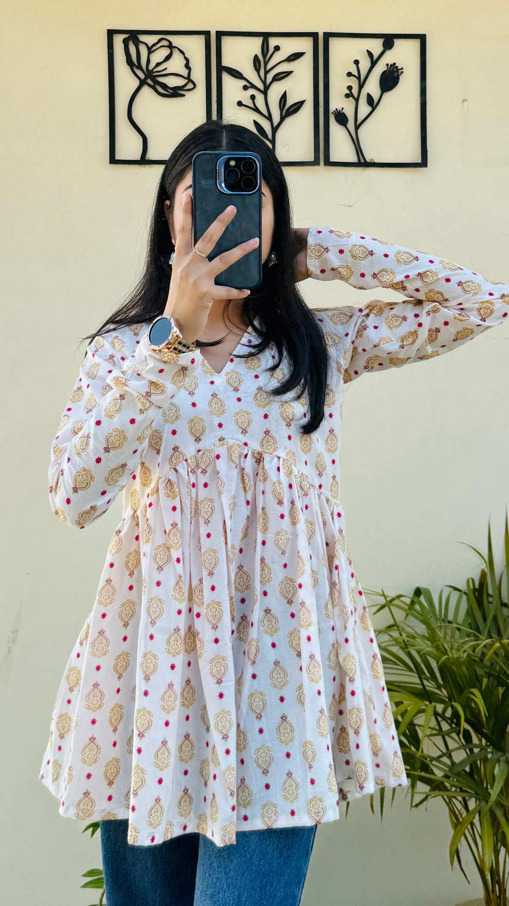 Bestselling Pure Cotton Peplum Kurti