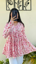 Lovely Pure Cotton Peplum Kurti