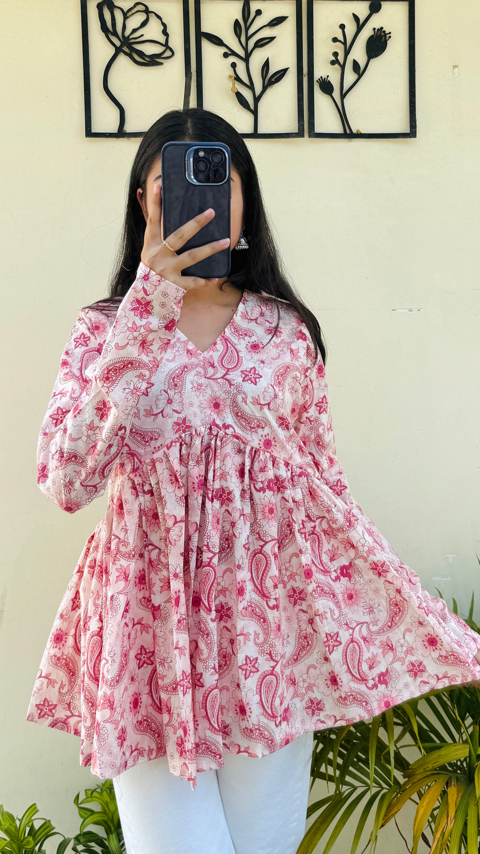 Lovely Pure Cotton Peplum Kurti