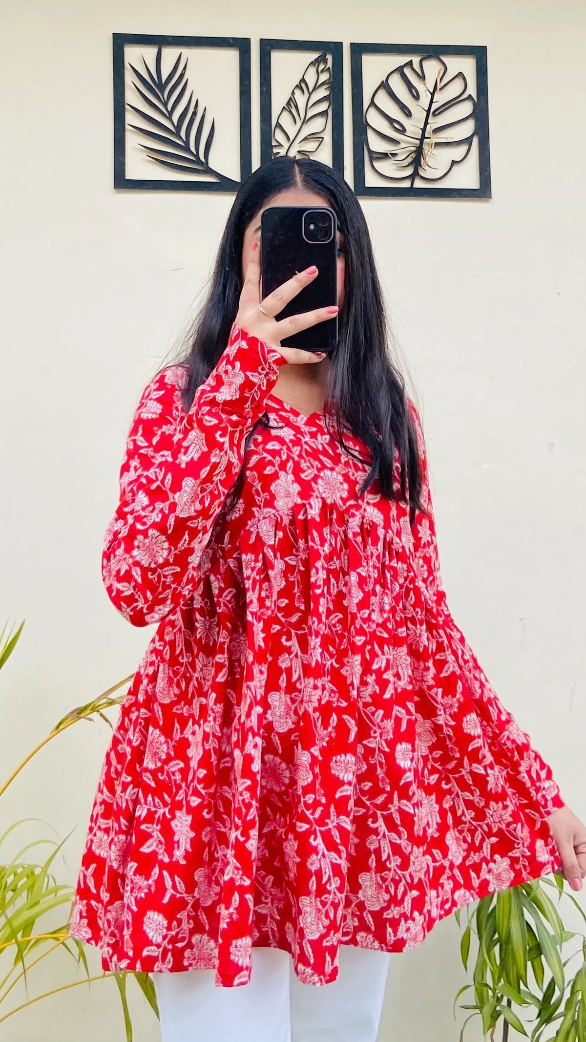 Lovely Pure Cotton Peplum Kurti