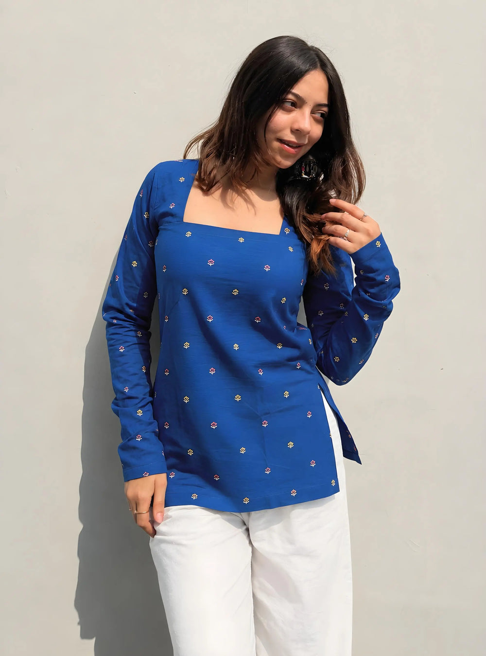 Trending Square Neck Corset Back Kurti