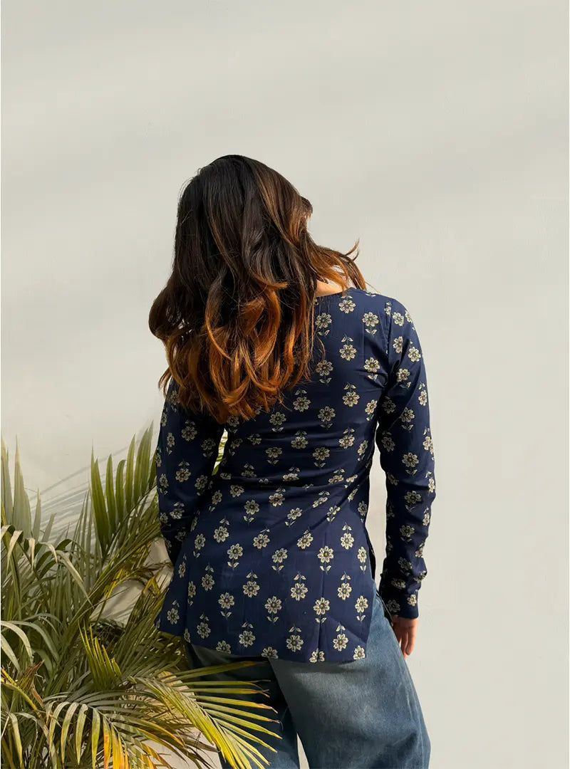 Trendy Pure Cotton Full Sleevs Kurti