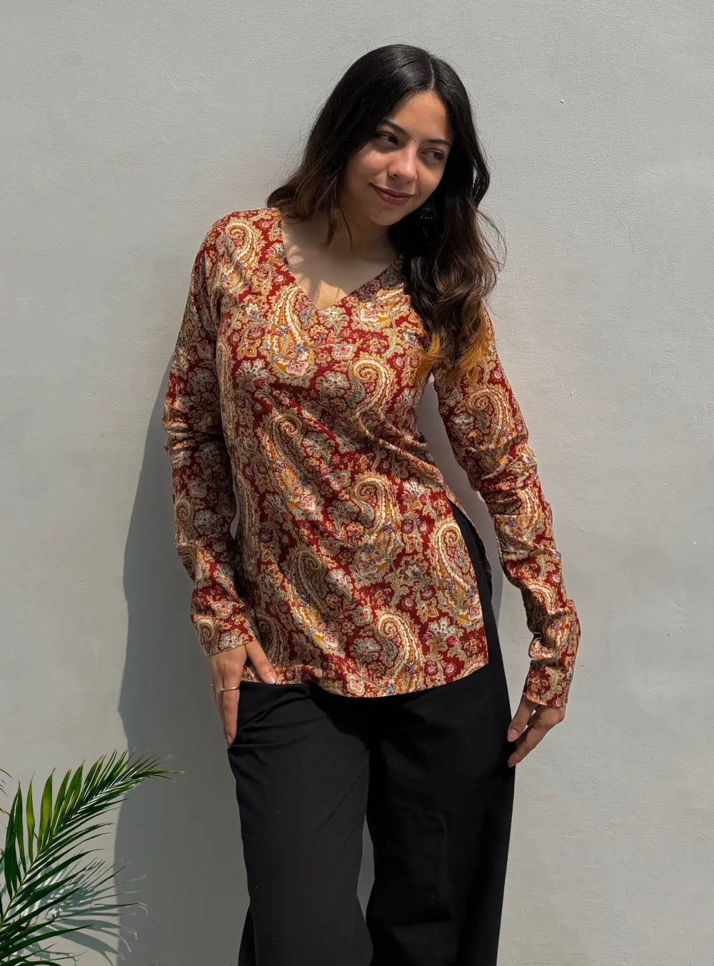Classy V Neck Kurti