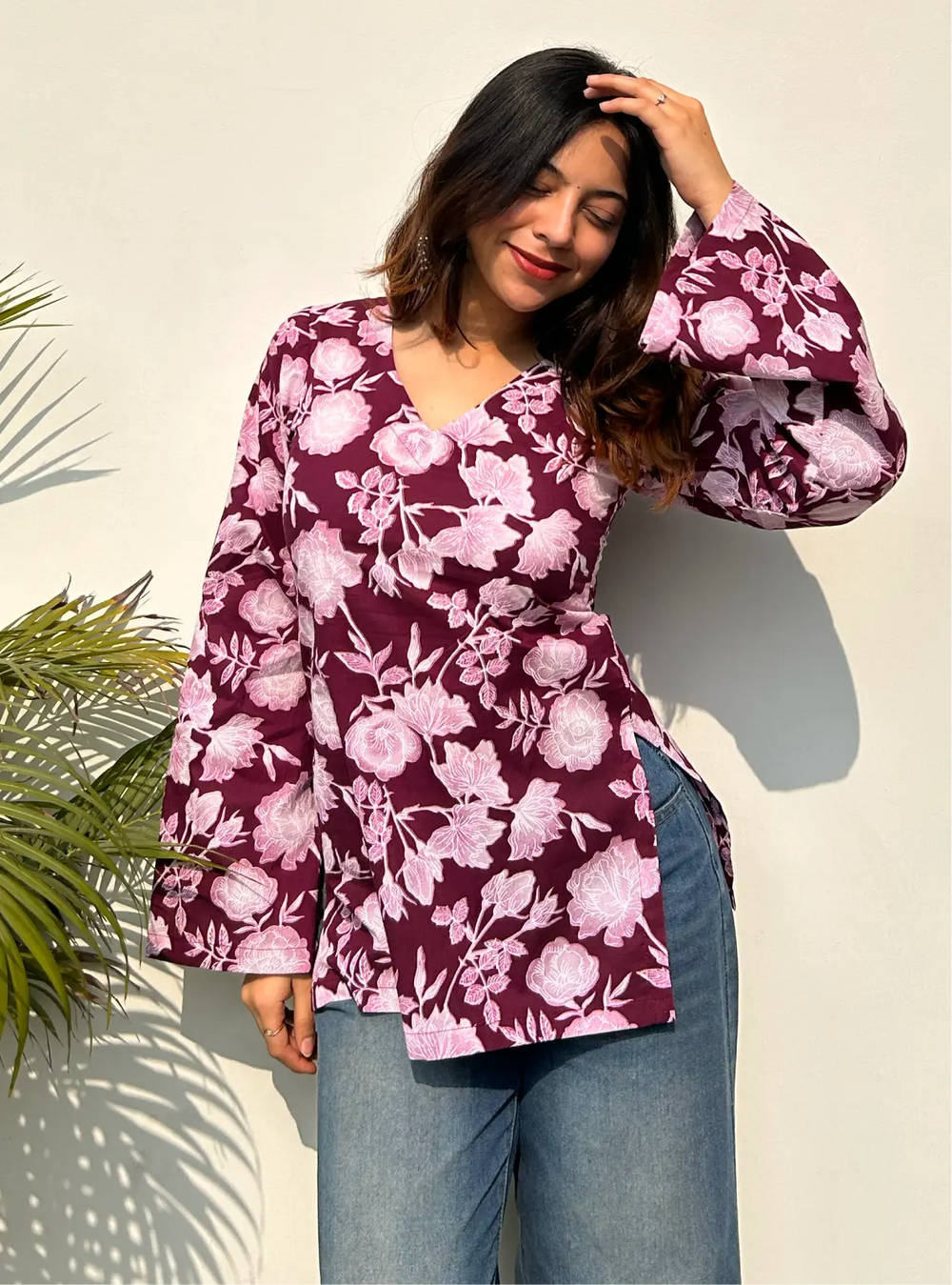 Beutiful V Neck Kurti