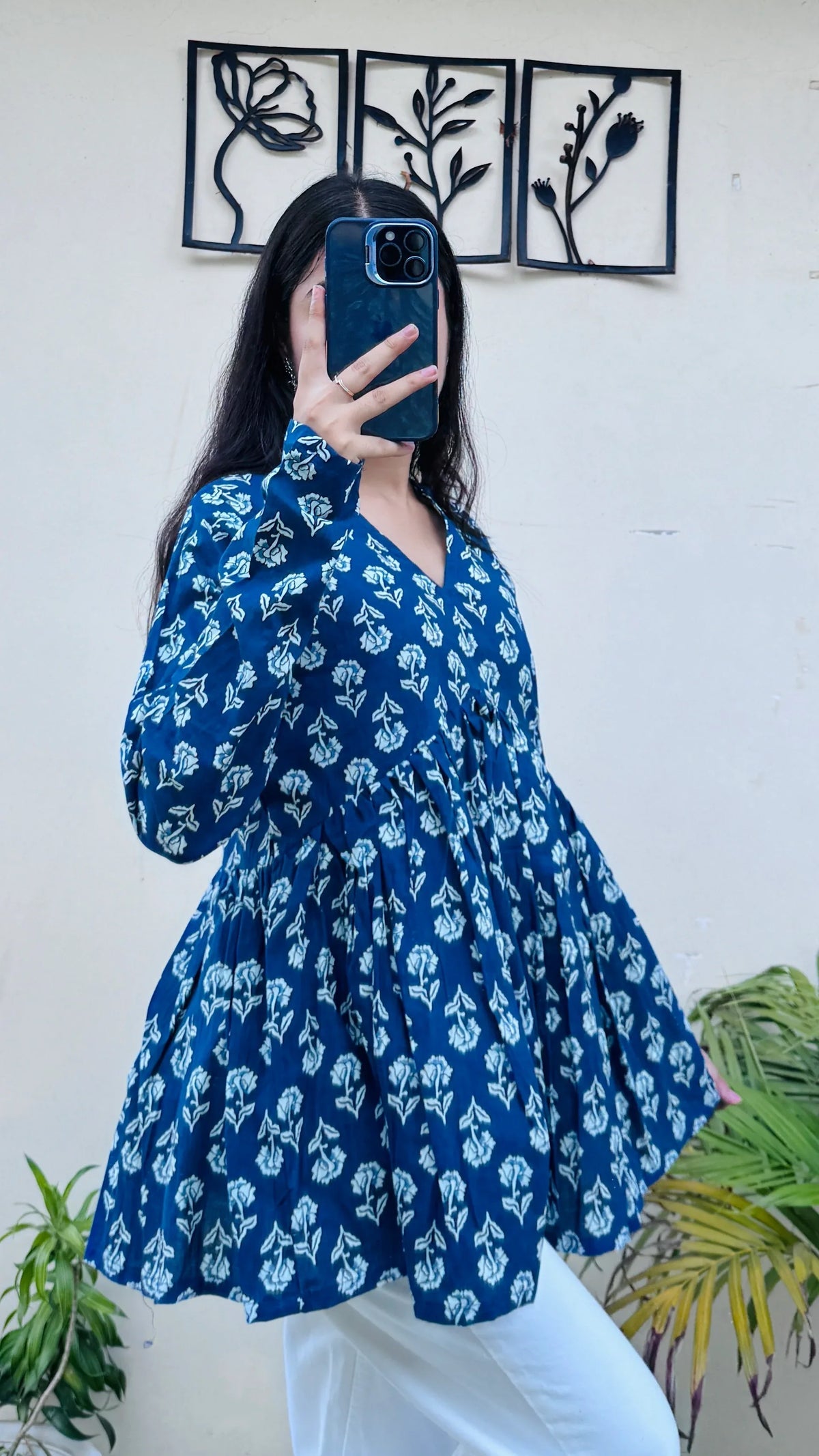 Trendy Pure Cotton Peplum Kurti