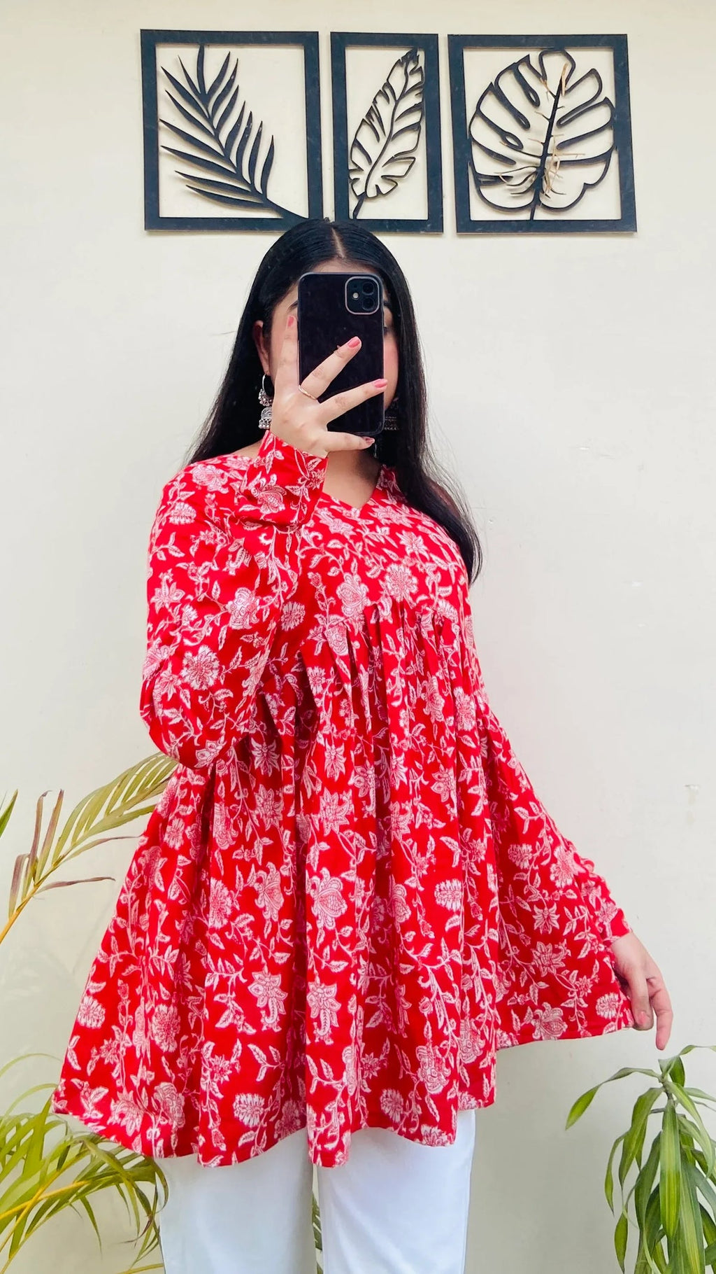 Lovely Pure Cotton Peplum Kurti