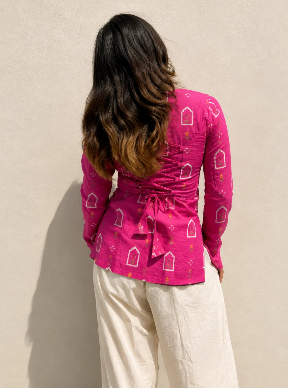 Classy Square Neck Corset Back Kurti