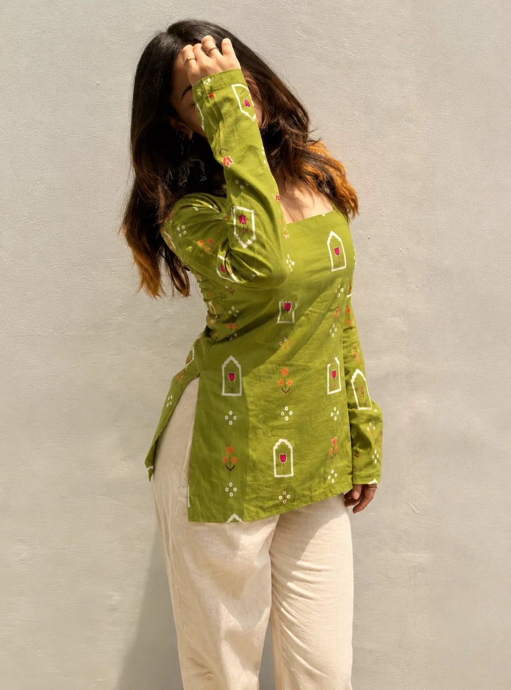 Bestselling Square Neck Corset Back Kurti