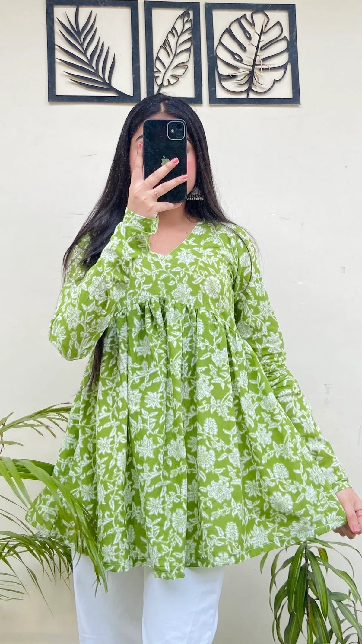 Beutiful Pure Cotton Peplum Kurti