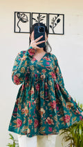Beutiful Pure Cotton Peplum Kurti