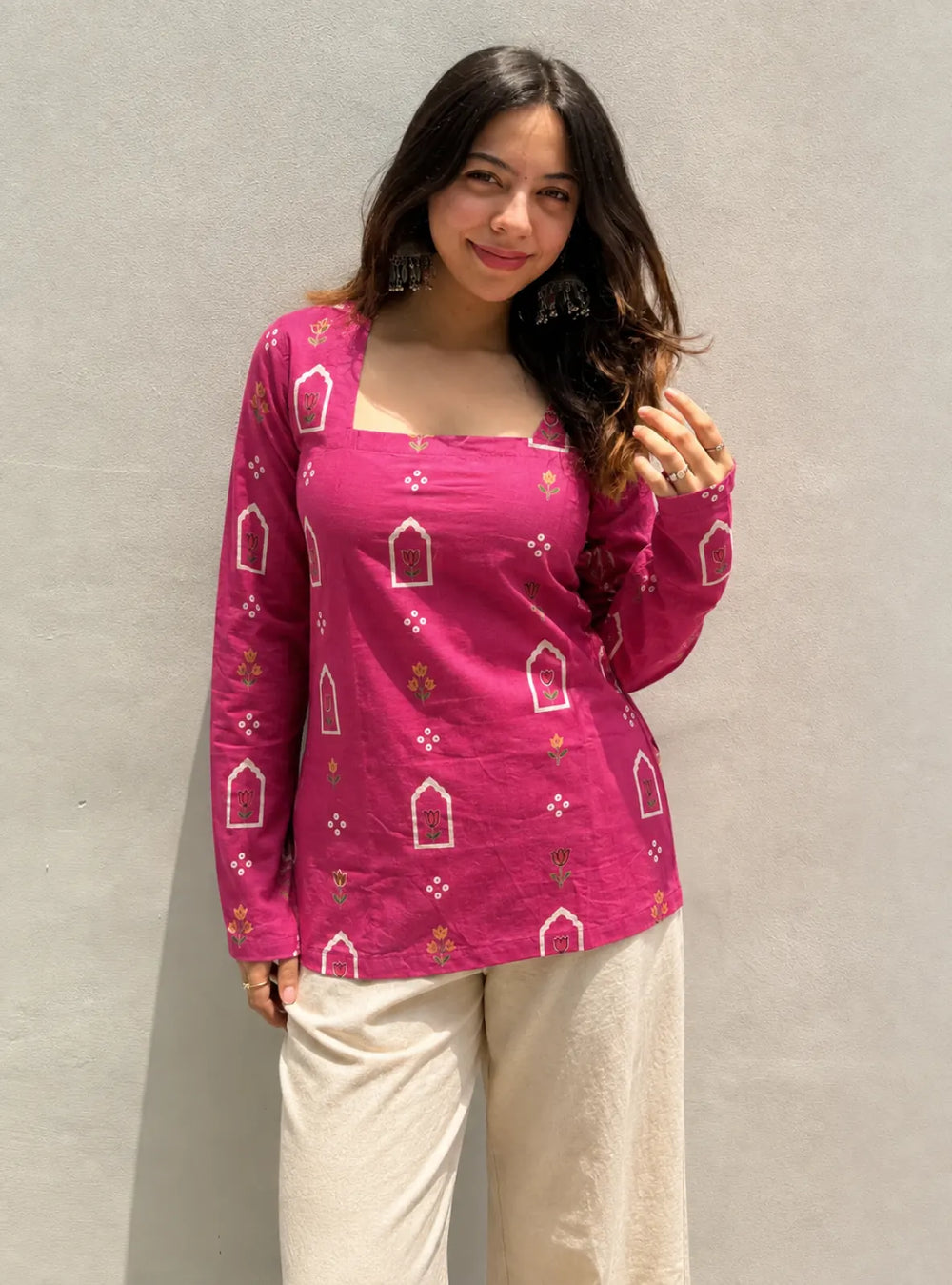 Classy Square Neck Corset Back Kurti