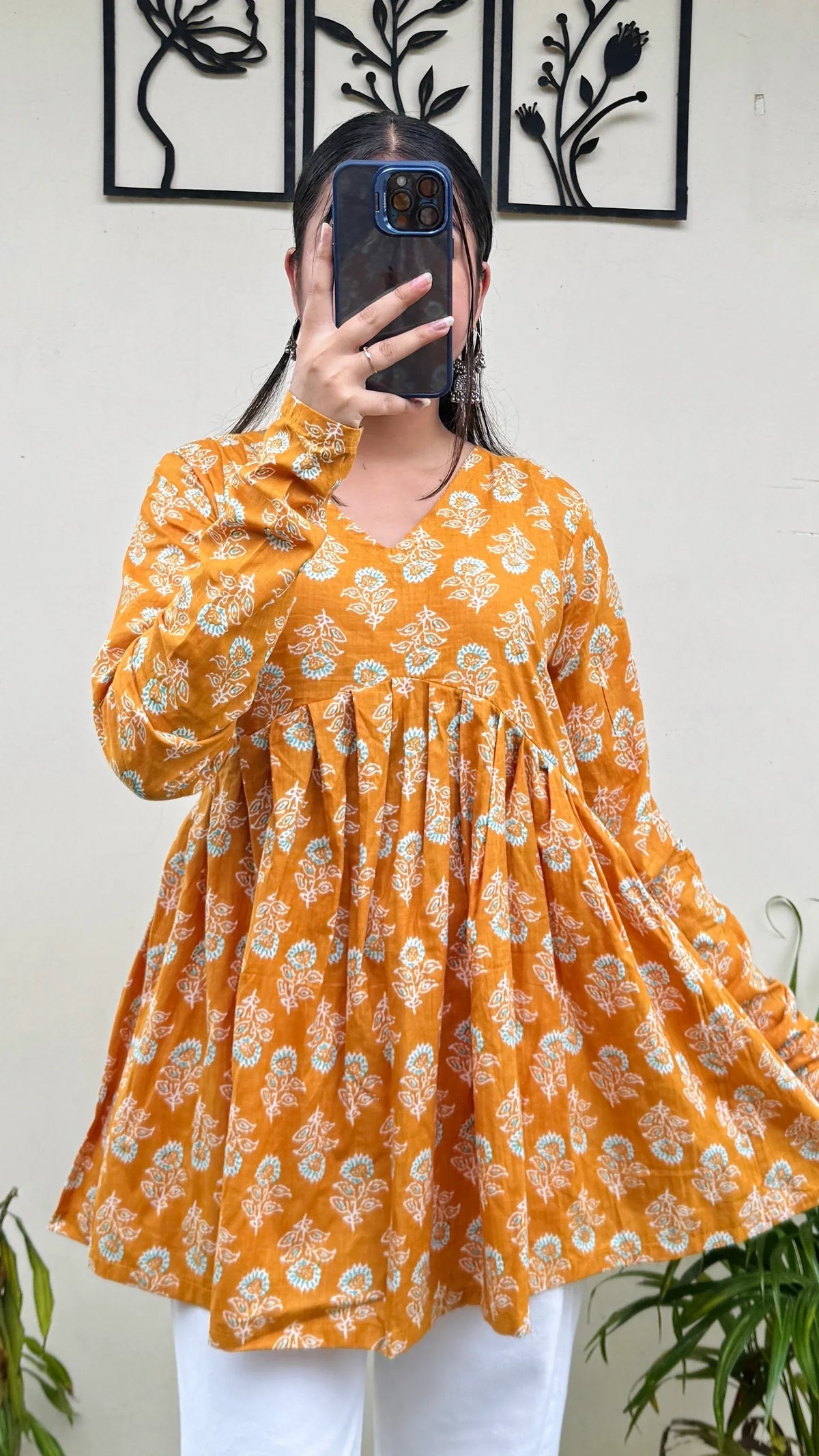 Trendy Pure Cotton Peplum Kurti