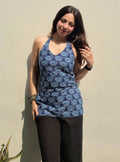 Classy Halter Neck Sleevless Kurti