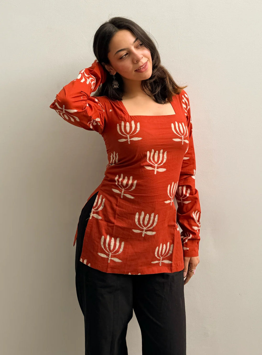 Bestselling Square Neck Corset back Kurti