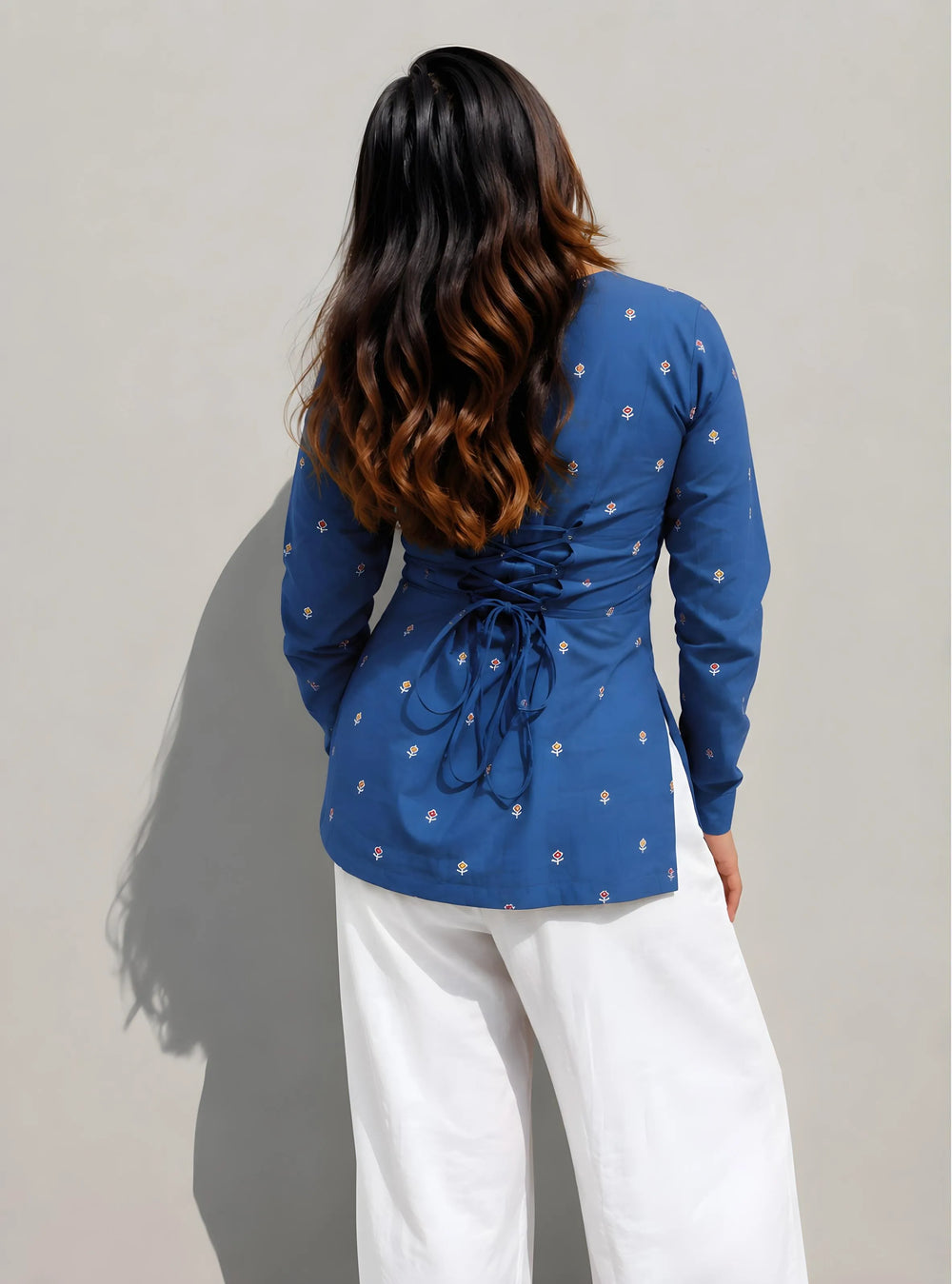 Trending Square Neck Corset Back Kurti