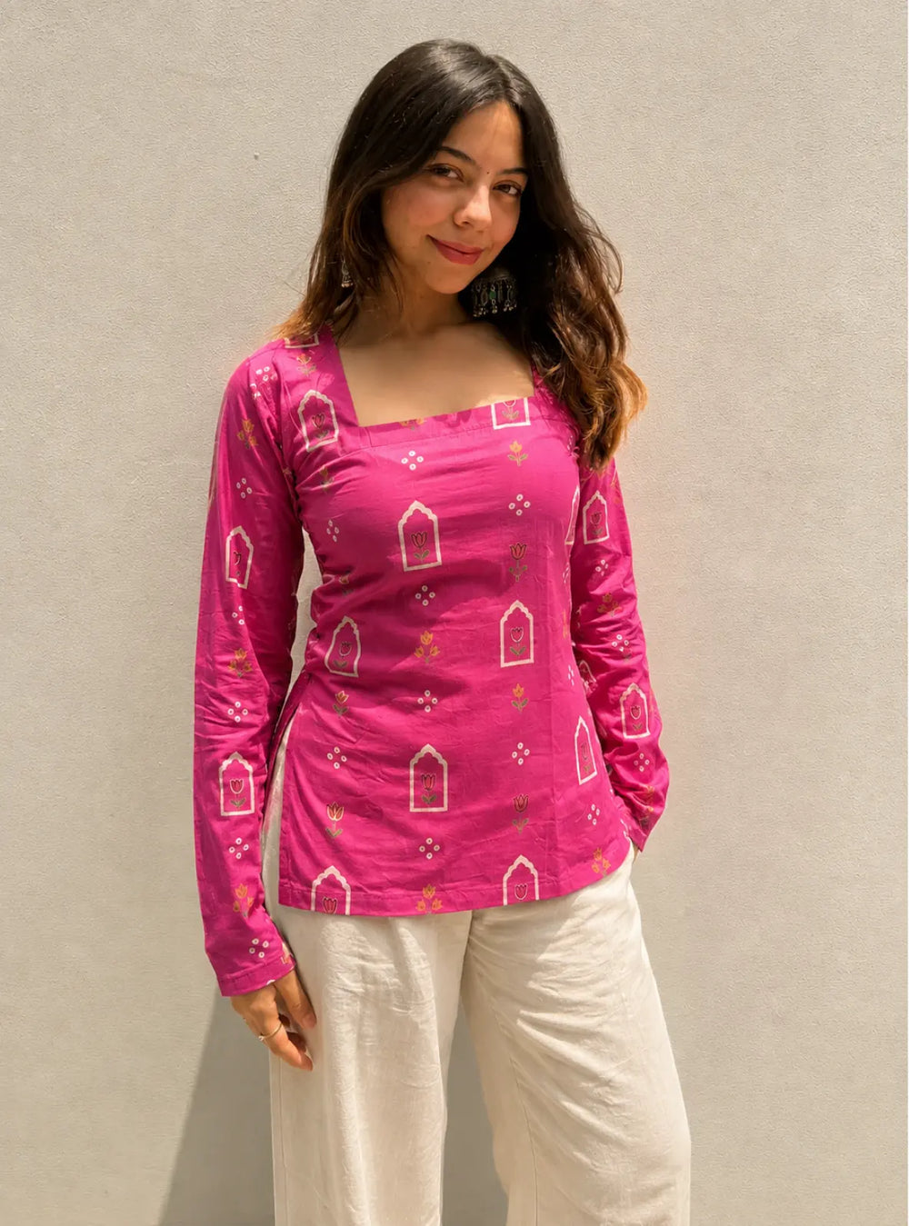 Classy Square Neck Corset Back Kurti
