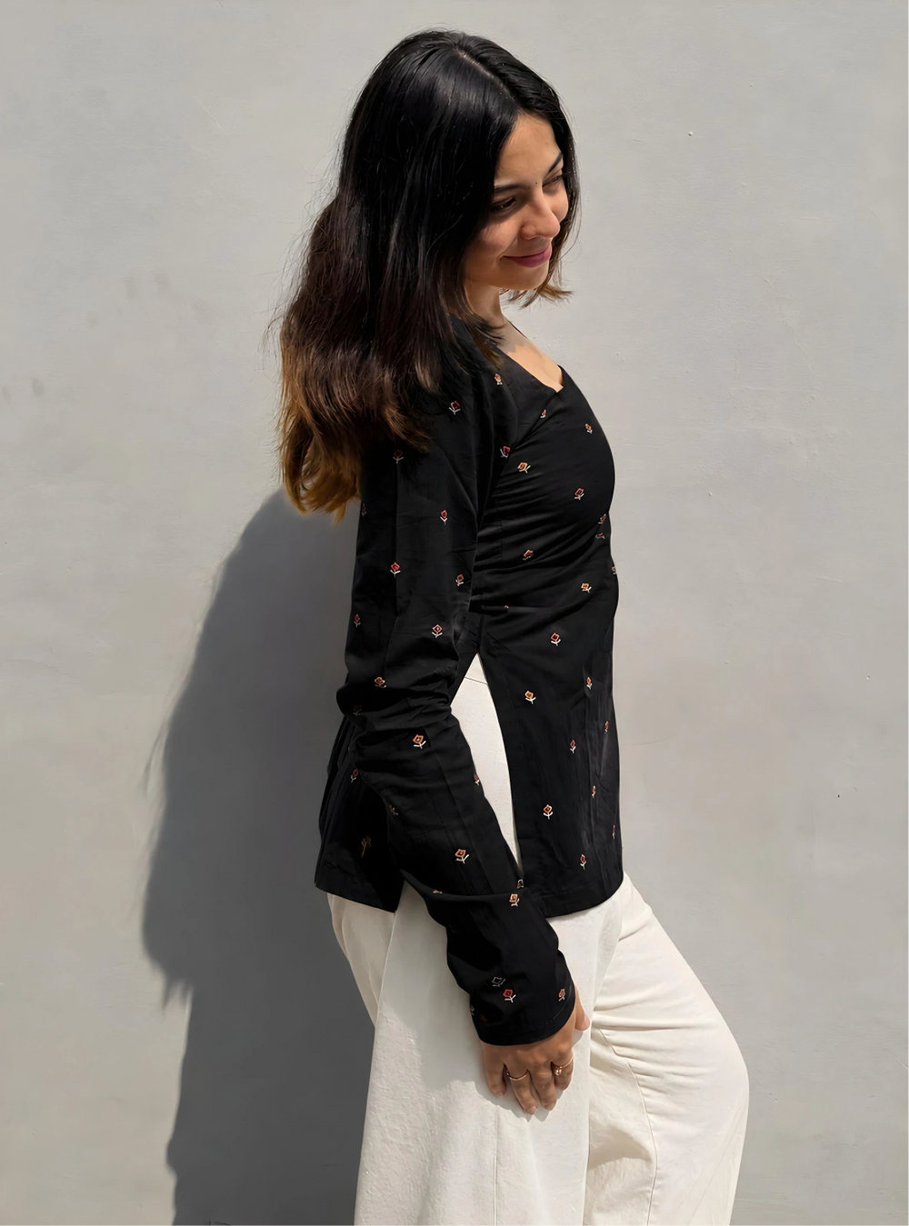 Classy Corset Back Square Neck Kurti