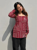 Beutiful Square Neck Kurti
