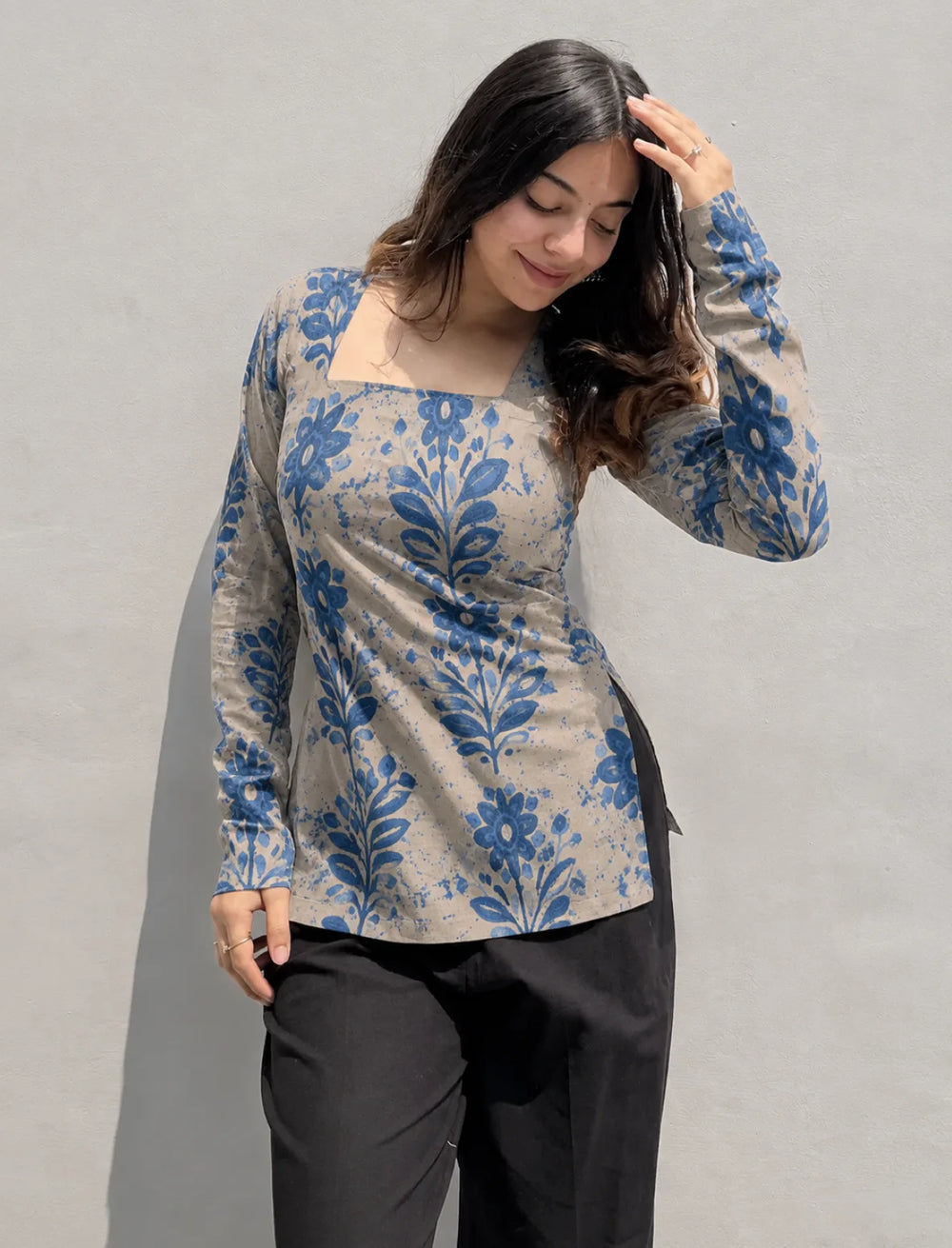 Trending Square Neck Corset Back Kurti