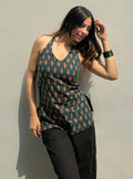 Classy Halter Neck Sleevless Kurti