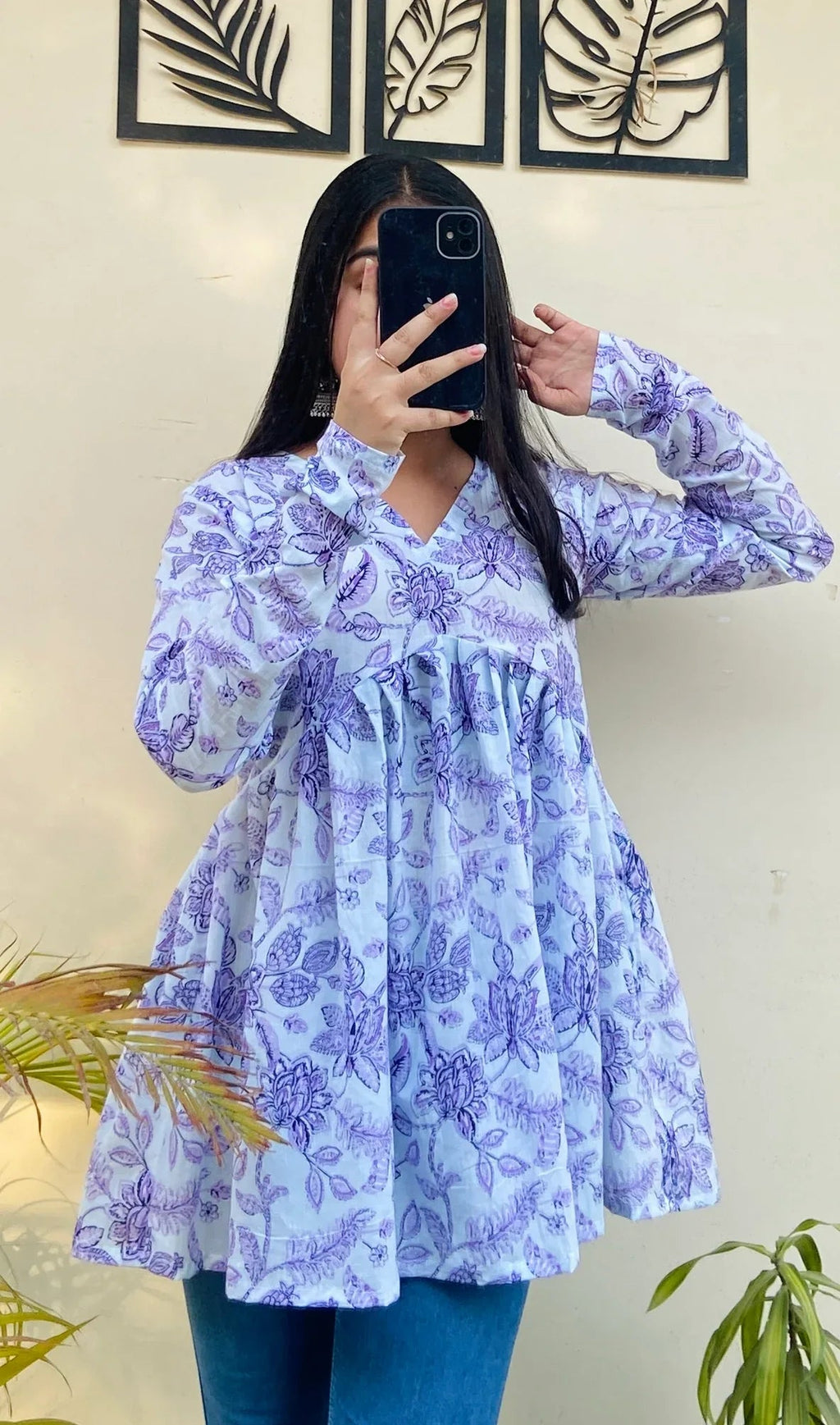 Trending Pure Cotton Peplum Kurti