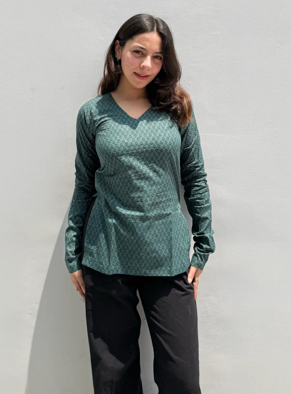 Beutiful V Neck Kurti