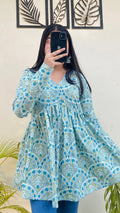 Trendy Pure Cotton Peplum Kurti