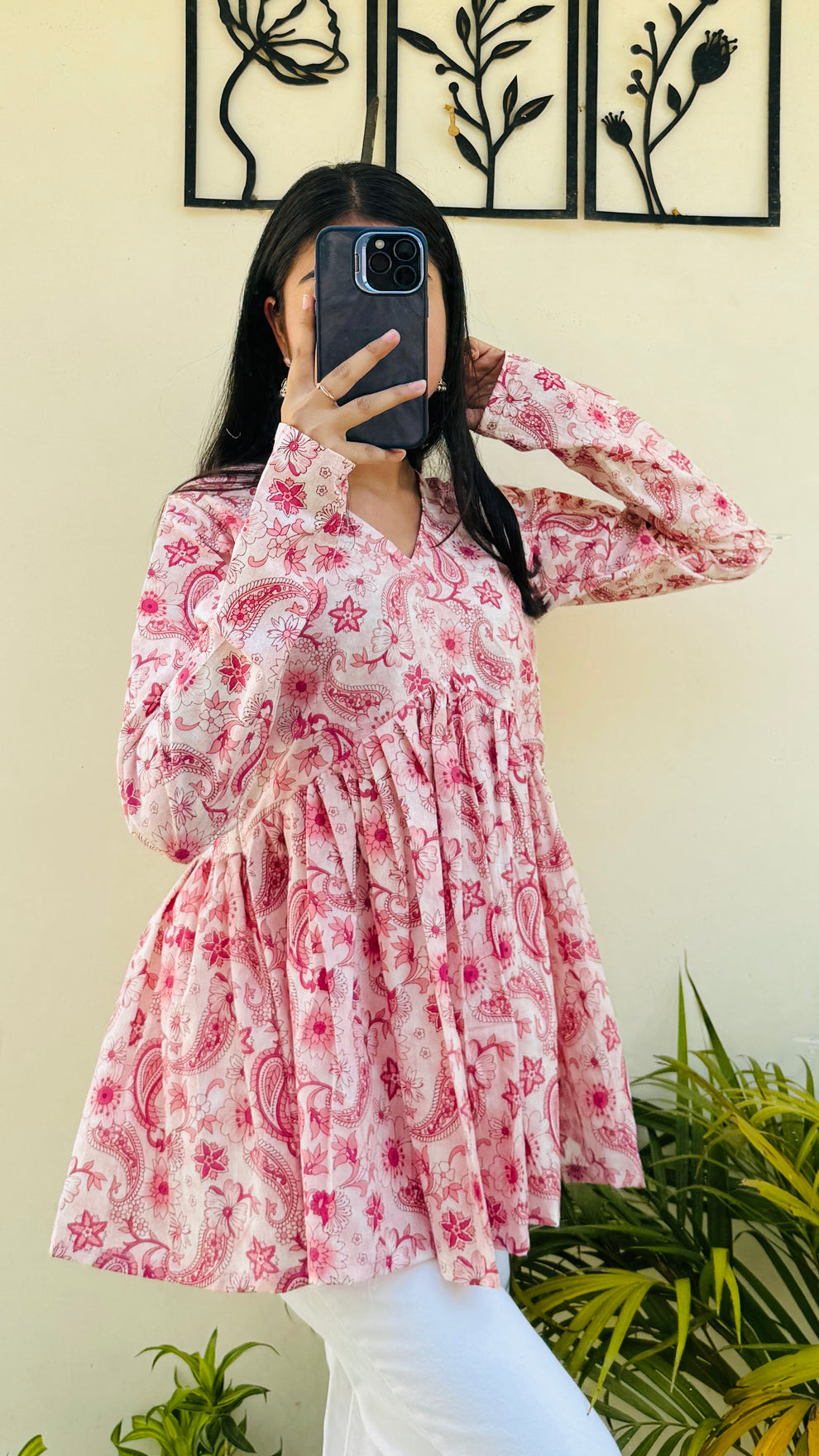Lovely Pure Cotton Peplum Kurti