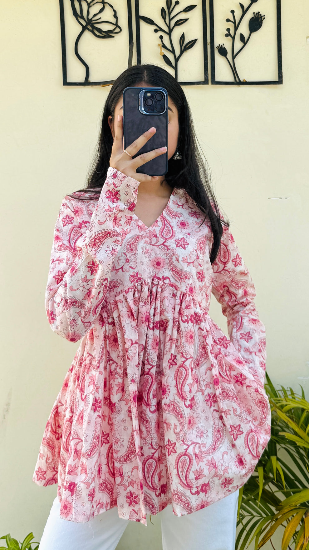 Lovely Pure Cotton Peplum Kurti