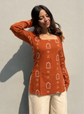 Classy Square Neck Corset Back Kurti