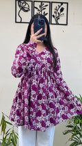 Classy Pure Cotton Peplum Kurti