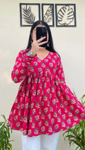 Classy Pure Cotton Peplum Kurti