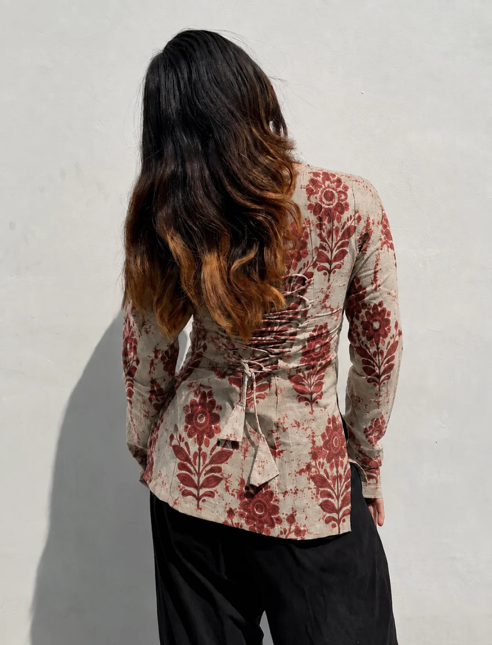 Beutiful Square Neck Corset Back Kurti