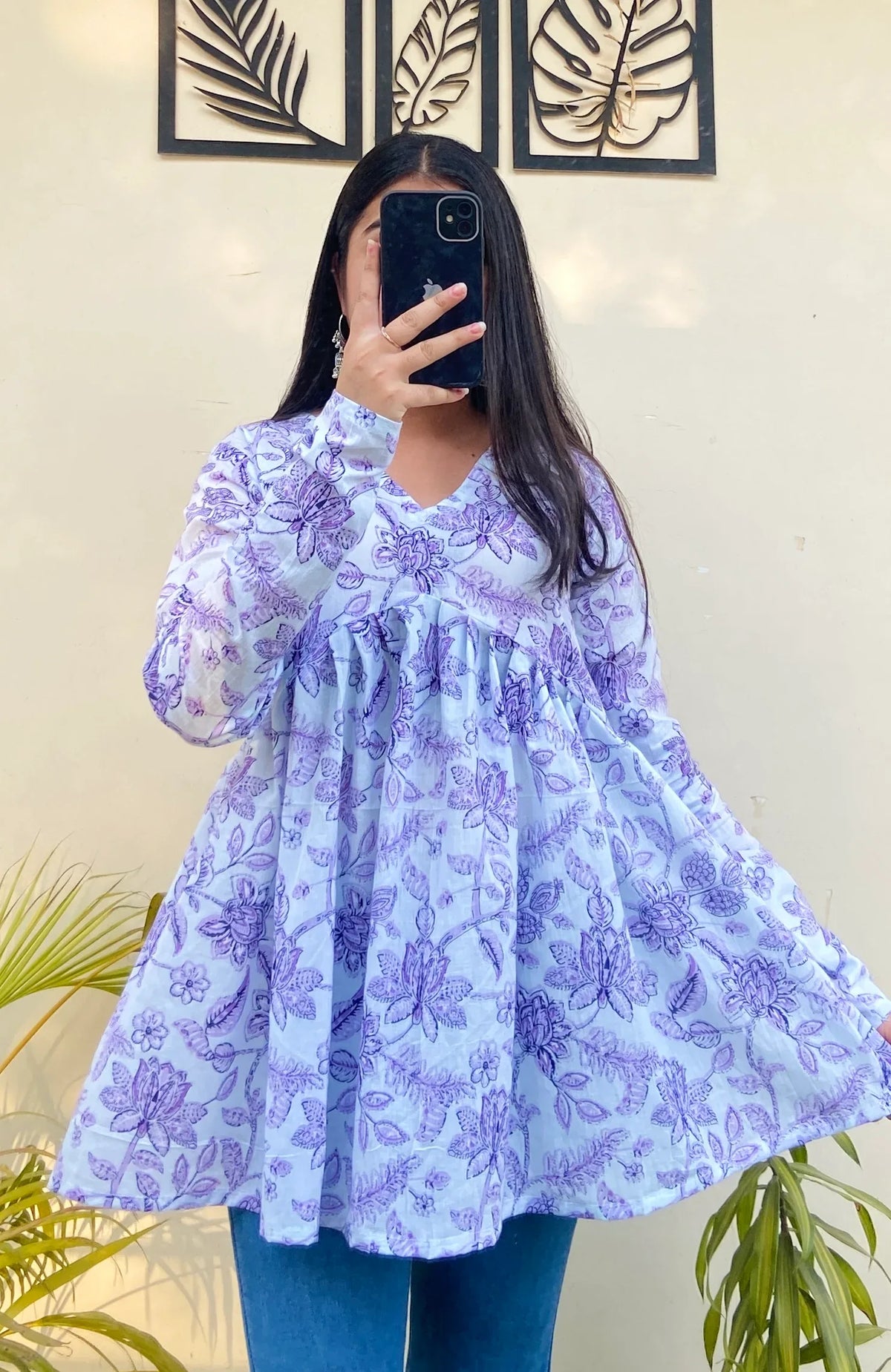 Trending Pure Cotton Peplum Kurti