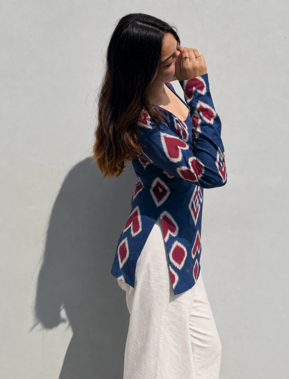 Trendy Square Neck Kurti