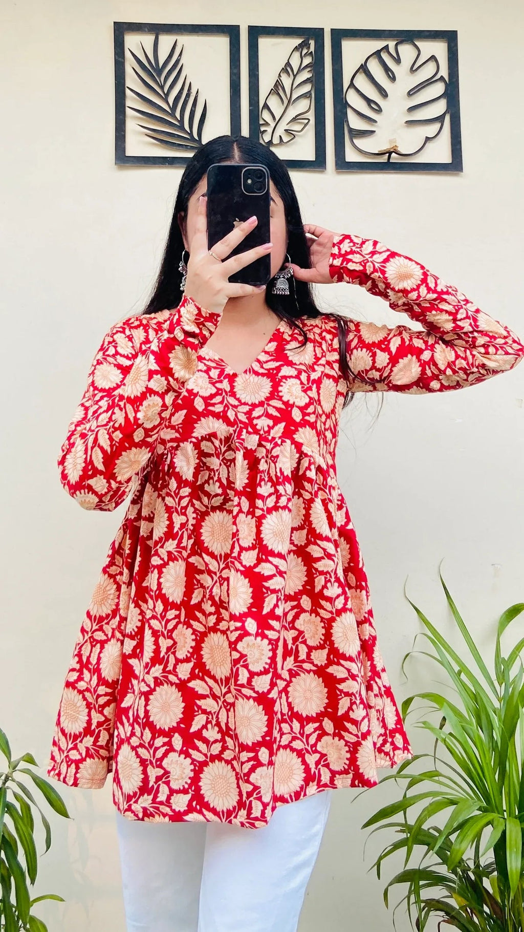 Trendy Pure Cotton Peplum Kurti