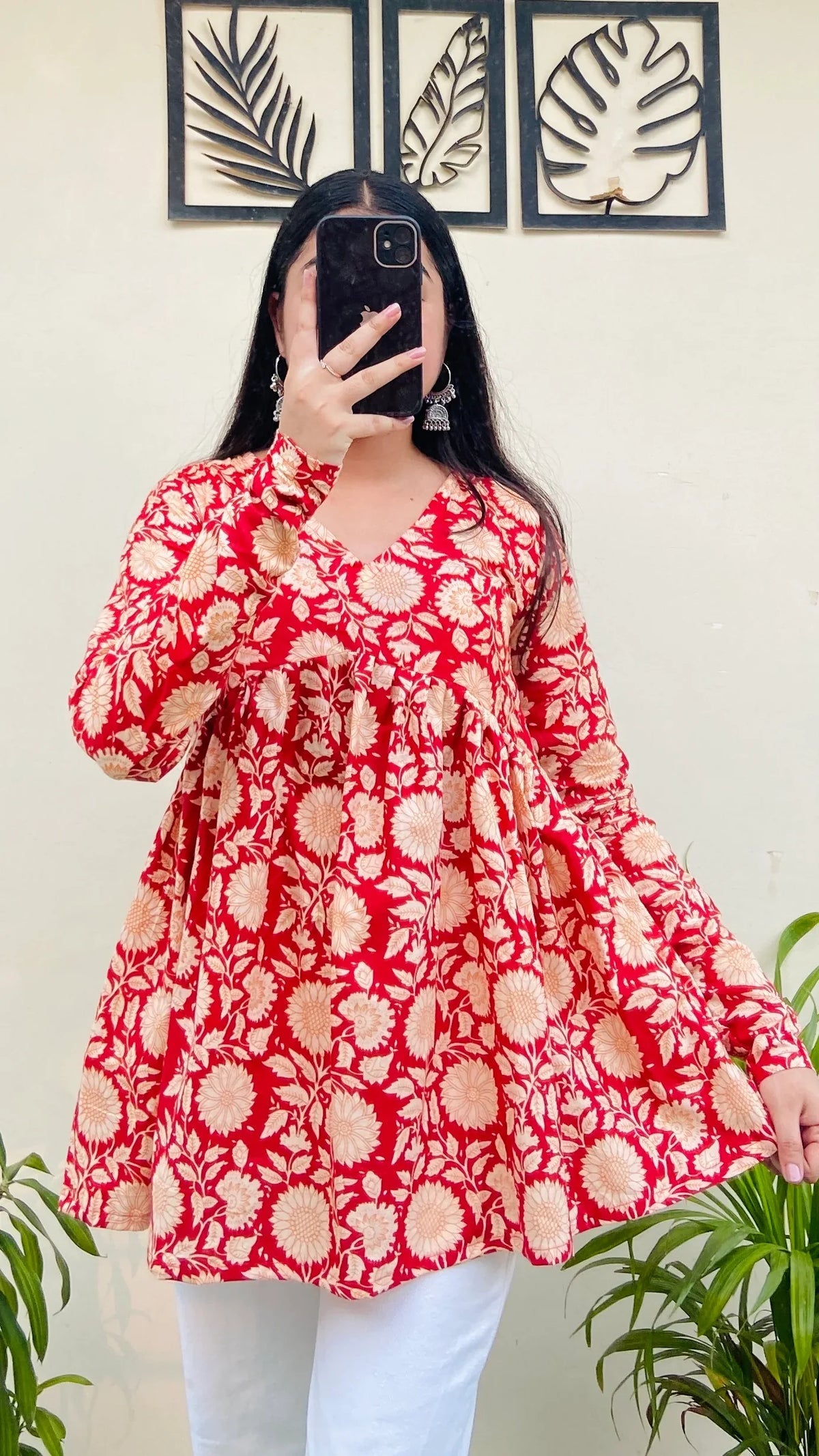 Trendy Pure Cotton Peplum Kurti