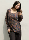 Classy Square Neck Corset Back Kurti